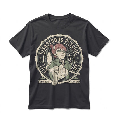 Saiki K Annoyed Face Psychic Anime Graphic Cotton Unisex TShirt