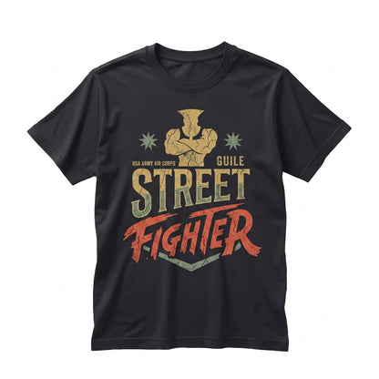 Guile Graphic Martial Arts Video Game Arcade Fighter Apparel Unisex TShirt