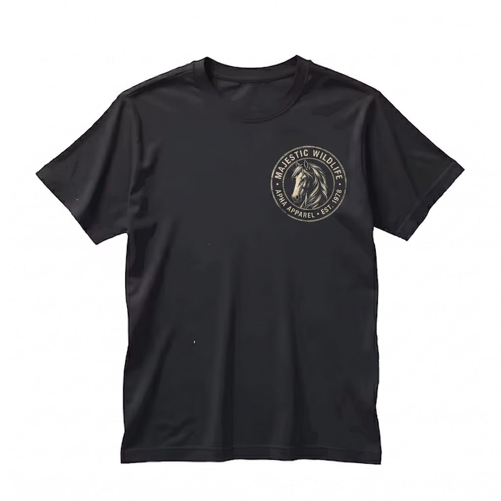 Minimalist Cute Wild Horse Graphic Lover Gift for Children Unisex TShirt