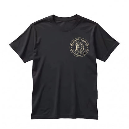 Minimalist Cute Wild Horse Graphic Lover Gift for Children Unisex TShirt