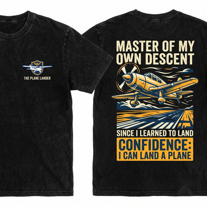 Funny Pilot I Can Land Plane Aviation Quote Graphic Unisex Wash T-Shirt