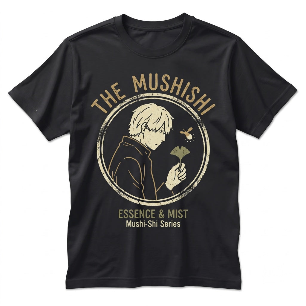 Mushishi Anime Ginko Graphic Print Manga Japanese Spirit Master Top Apparel Unisex TShirt