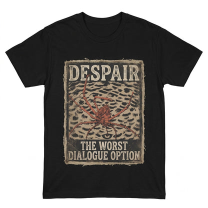 Despair Crab Funny Vintage Japanese Aesthetic Gaming Graphic Worst Dialogue Option Unisex TShirt