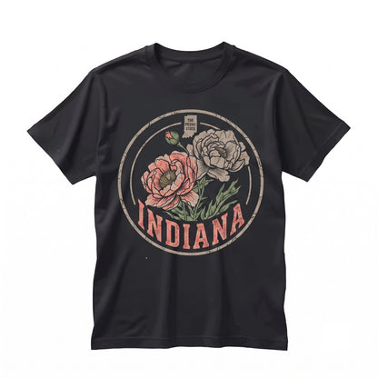 Indiana State Flower Botanical Gardening Travel Gift for Mother Girlfriend Unisex TShirt
