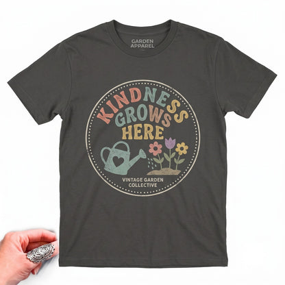 Kindness Grows Here Graphic Floral Teacher Garden Classroom School Inspiration Gift Unisex TShirt