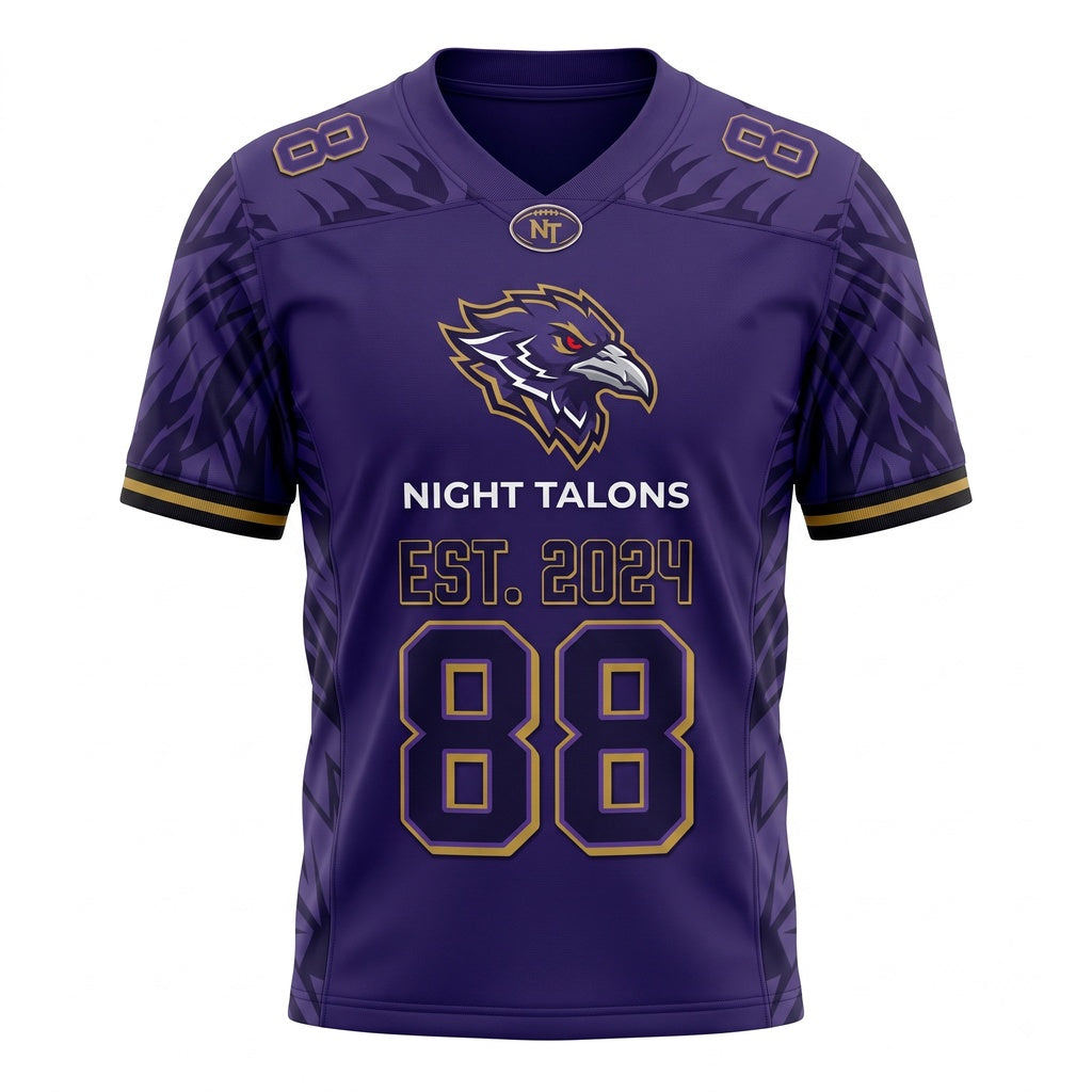Unisex Game Day Football Fan Jersey – Stitched Athletic Mesh, Lightweight & Breathable