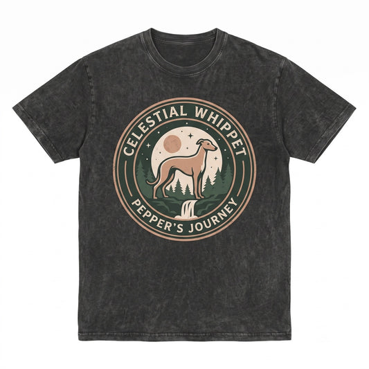 Whippet Howling To The Vintage Moon 90s Retro Animal Graphic Dog Mom Gift Unisex TShirt