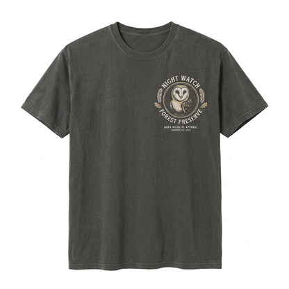 Cute Barn Owl Pocket Graphic Bird Lover Retro Night Animal Gift for Him Her Unisex TShirt