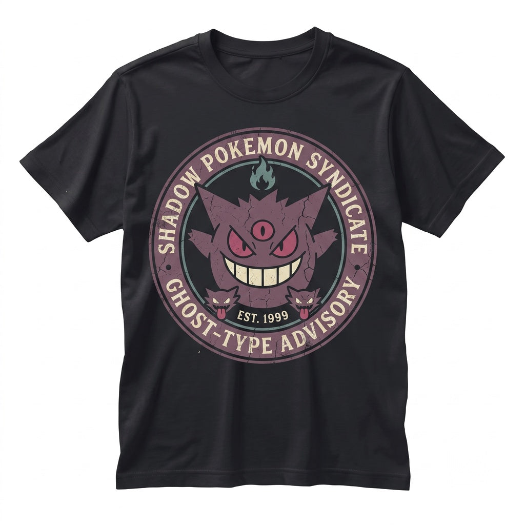 Gengar Ghost Evolution Tank Top Dark Purple Anime Graphic Sleeveless Vintage Washed Spooky Gamer Gift Unisex TShirt