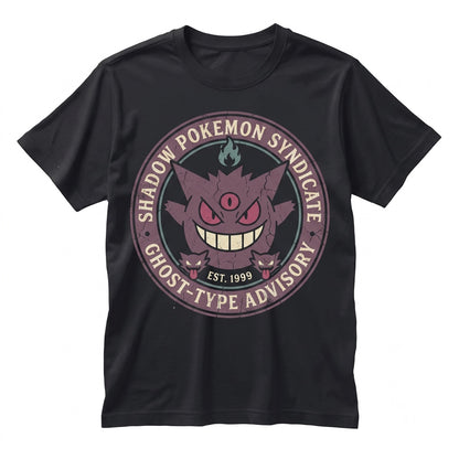 Gengar Ghost Evolution Tank Top Dark Purple Anime Graphic Sleeveless Vintage Washed Spooky Gamer Gift Unisex TShirt