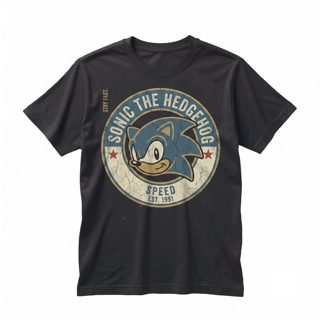 Retro Comic Superhero Graphic Cotton Apparel Unisex TShirt