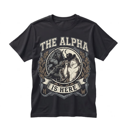 Funny Hide Your Wife Alpha Wolf Graphic Novelty Cotton Apparel, Unisex TShirt