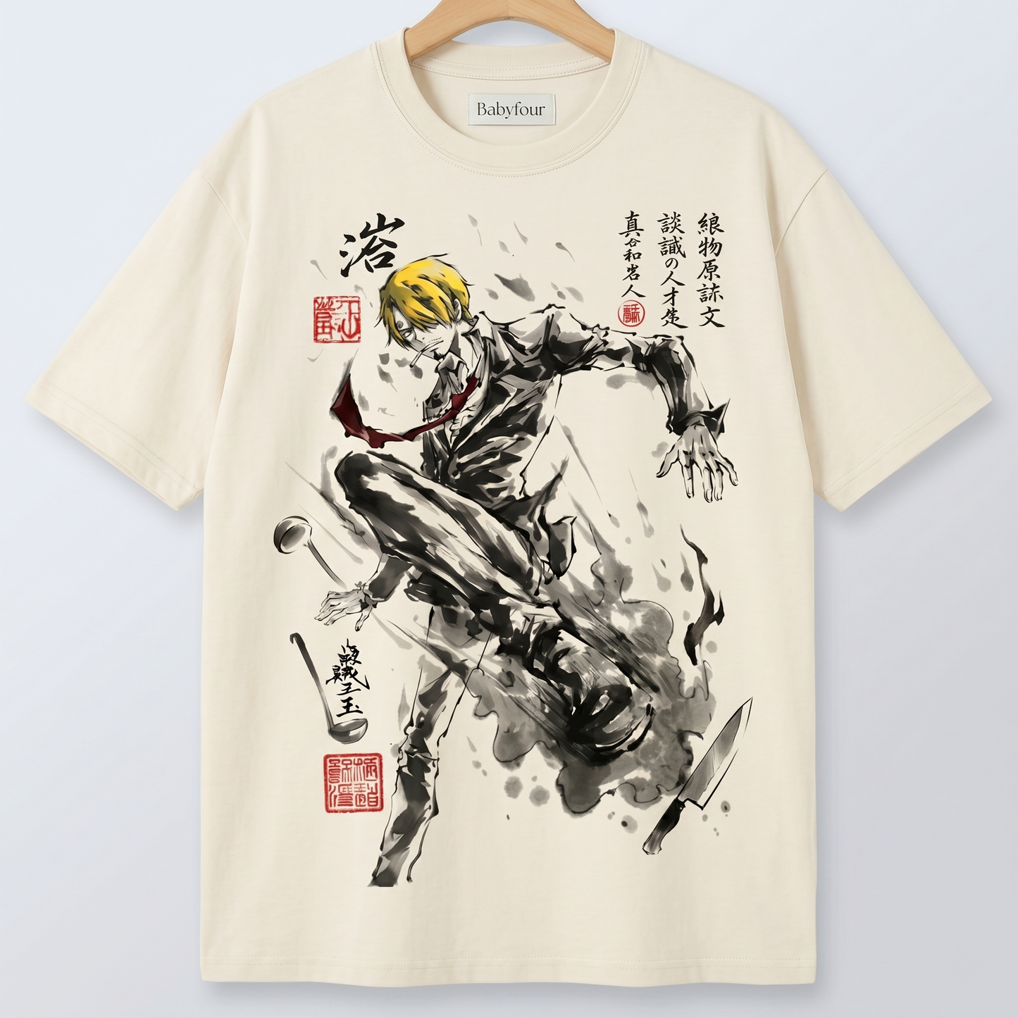 Vintage Pirate Chef Anime Shirt, Black Leg Martial Arts Graphic Unisex T-Shirt
