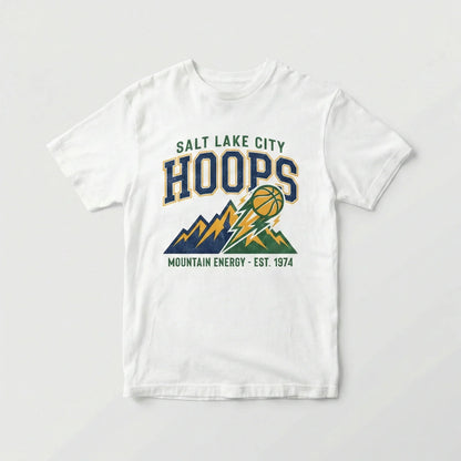 Salt Lake City Mountain Hoops Fan Apparel - Pro Basketball T-Shirt, Hoodie & Sweatshirt