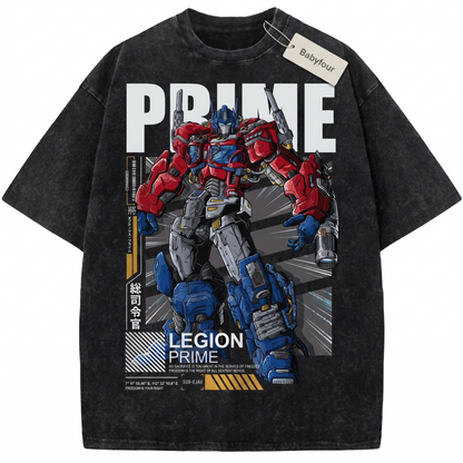 Vintage Prime Mecha Leader Shirt, Retro Transforming Cyber Robot Unisex T-Shirt, 80s Sci-Fi Action Movie Graphic Tee