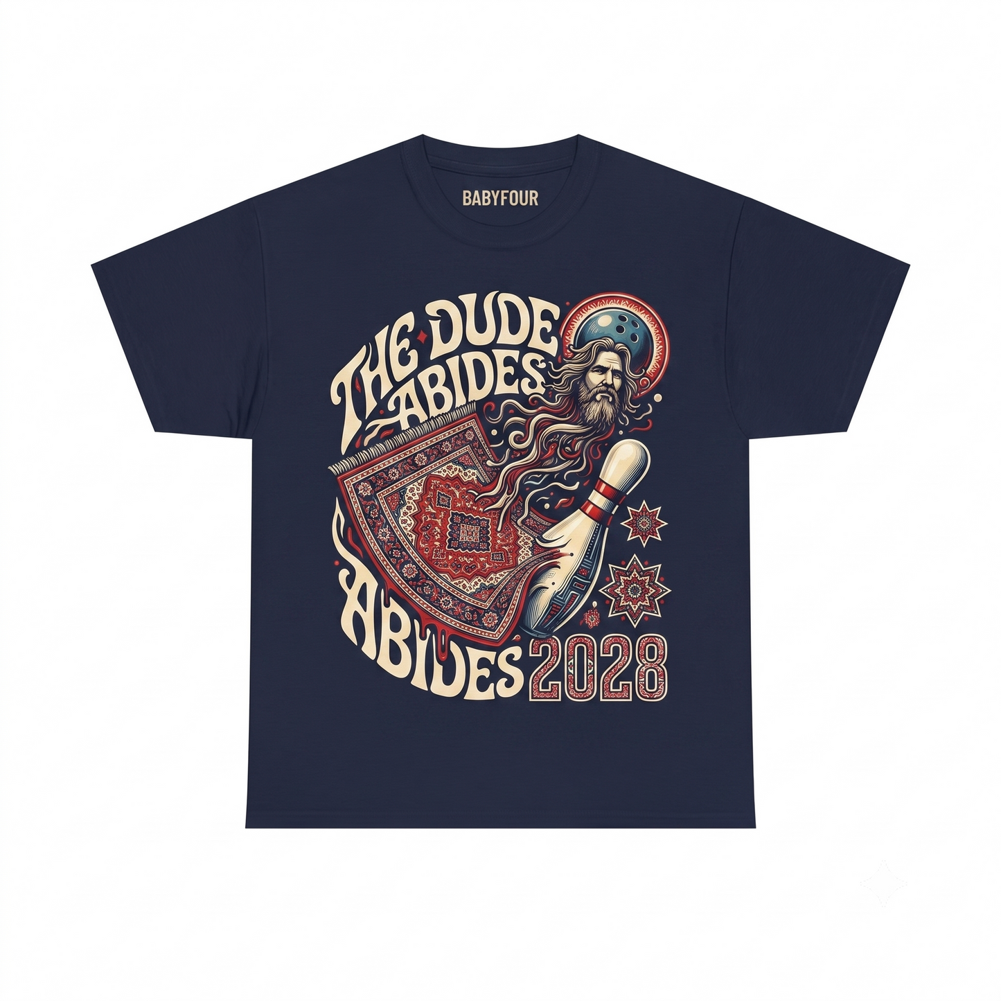 Vintage The Dude Graphic Tee - This Aggression Will Not Stand Movie Quote Retro Unisex T-shirt