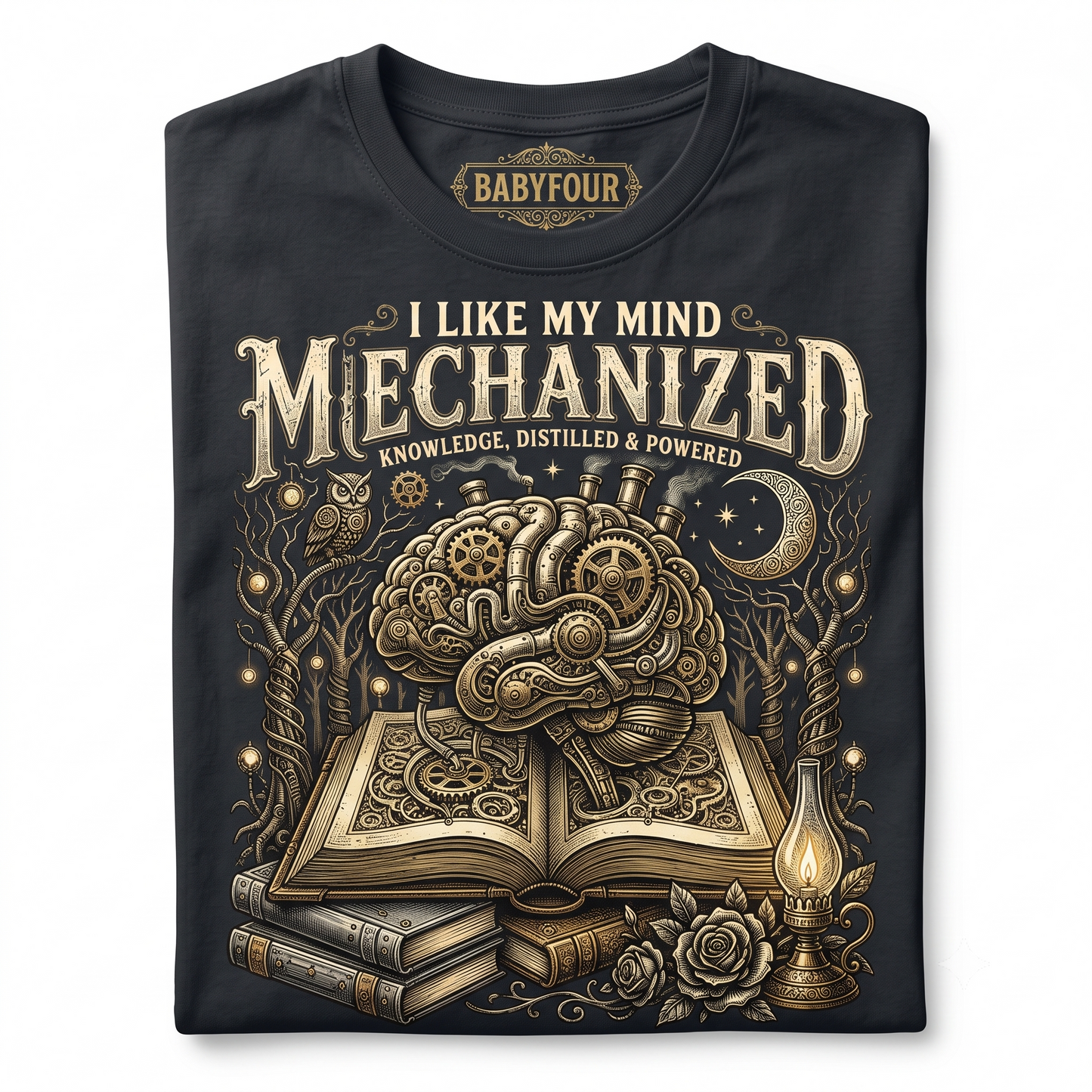 Vintage Dark Academia Book Worm Shirt - Gothic Haunted Bookish Graphic Tee - Spooky Librarian Halloween Literary Gift Unisex T-shirt