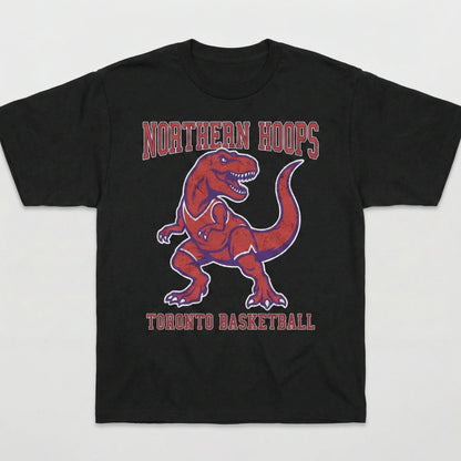 Vintage Northern Dinosaur Basketball Fan Apparel - Toronto Hoops Gameday Gear (T-Shirt, Tank Top, Long Sleeve, Sweatshirt, Hoodie)