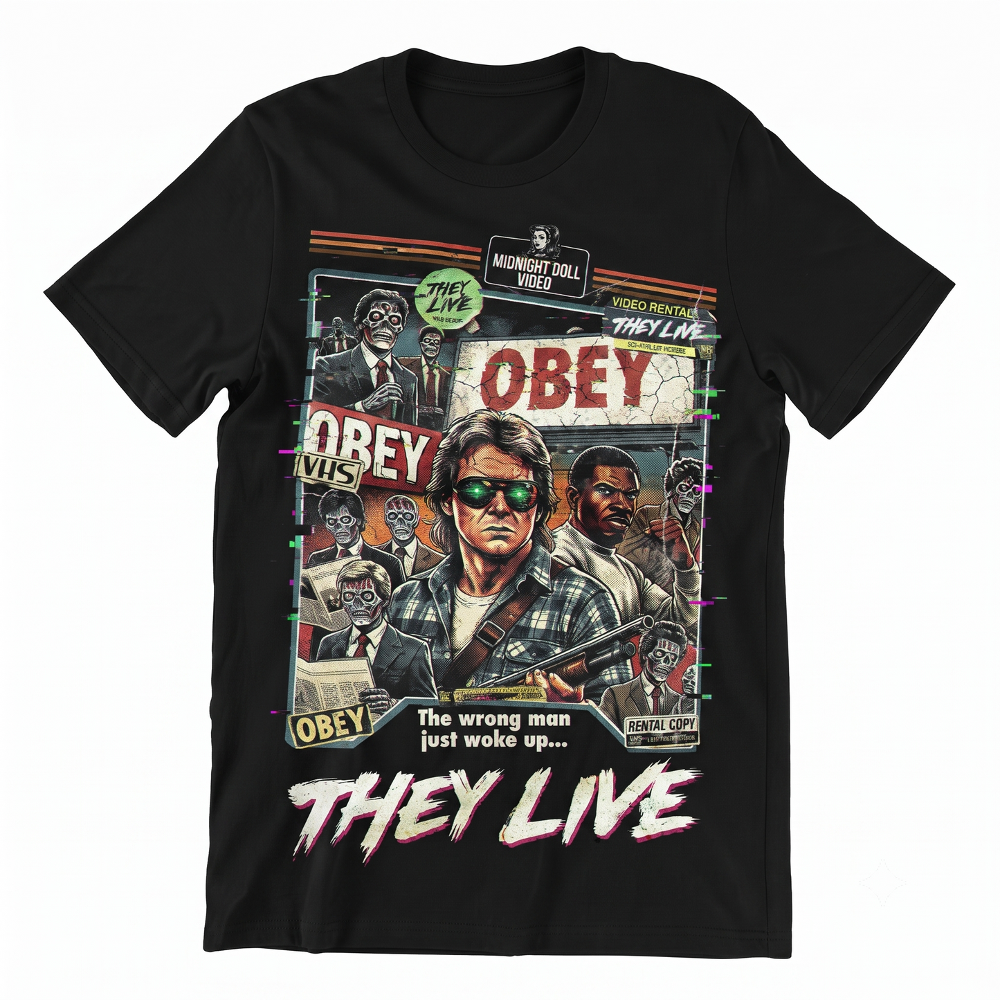 80s Sci-Fi Cult Horror Movie Tribute Graphic Apparel Vintage Aesthetic Unisex T-shirt