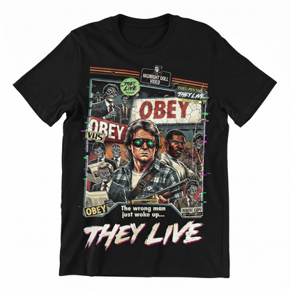 80s Sci-Fi Cult Horror Movie Tribute Graphic Apparel Vintage Aesthetic Unisex T-shirt