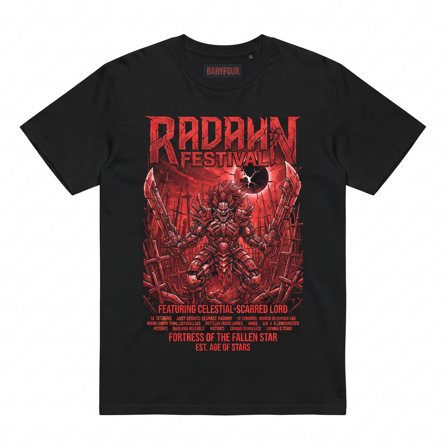 Dark Fantasy General Warrior Graphic Tee - Elden Ring Inspired Unisex T-shirt