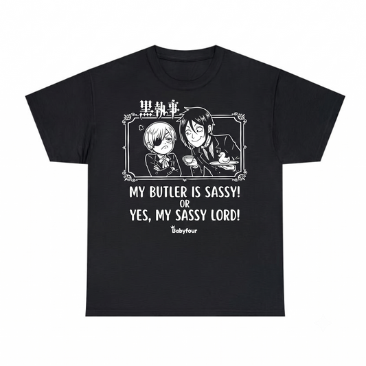 Retro Gothic Anime Demon Butler Graphic Tee - Vintage Japanese Manga Fan Gift Unisex T-shirt