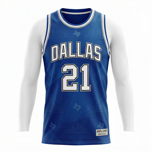 Dallas "The Metroplex" City Pride Basketball Jersey - Royal Blue