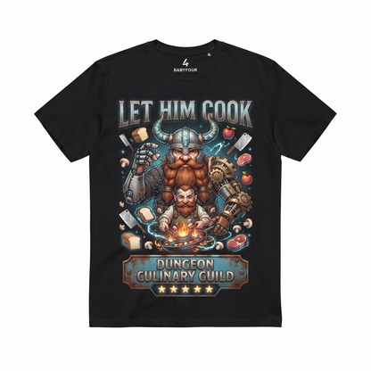 Dungeon Food Enthusiast Cooking Warrior Graphic Unisex T-shirt