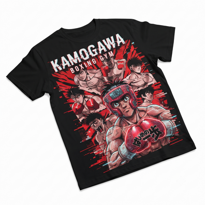 Vintage Boxing Anime Graphic Tee - Japanese Manga Style Fighting T-Shirt - Premium Cotton