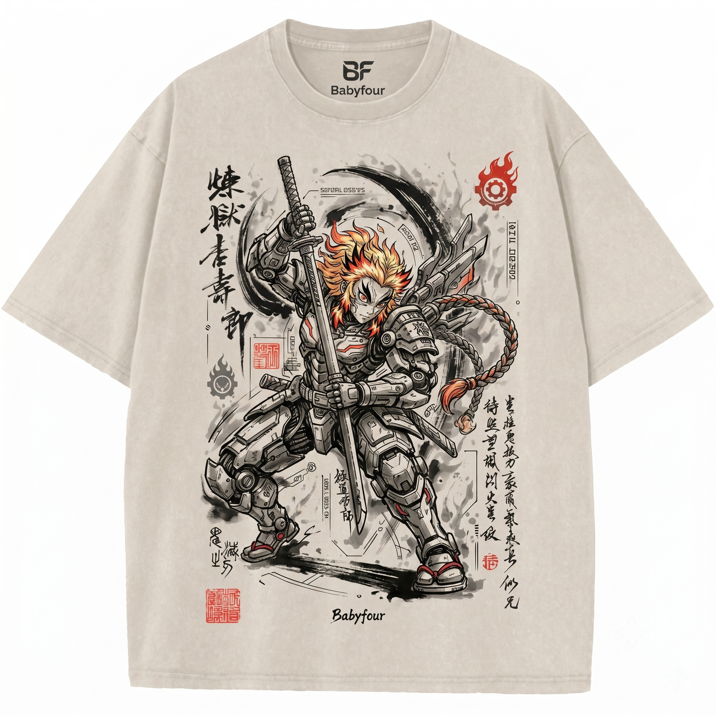 Retro Kyojuro Rengoku Flame Hashira Unisex T-Shirt