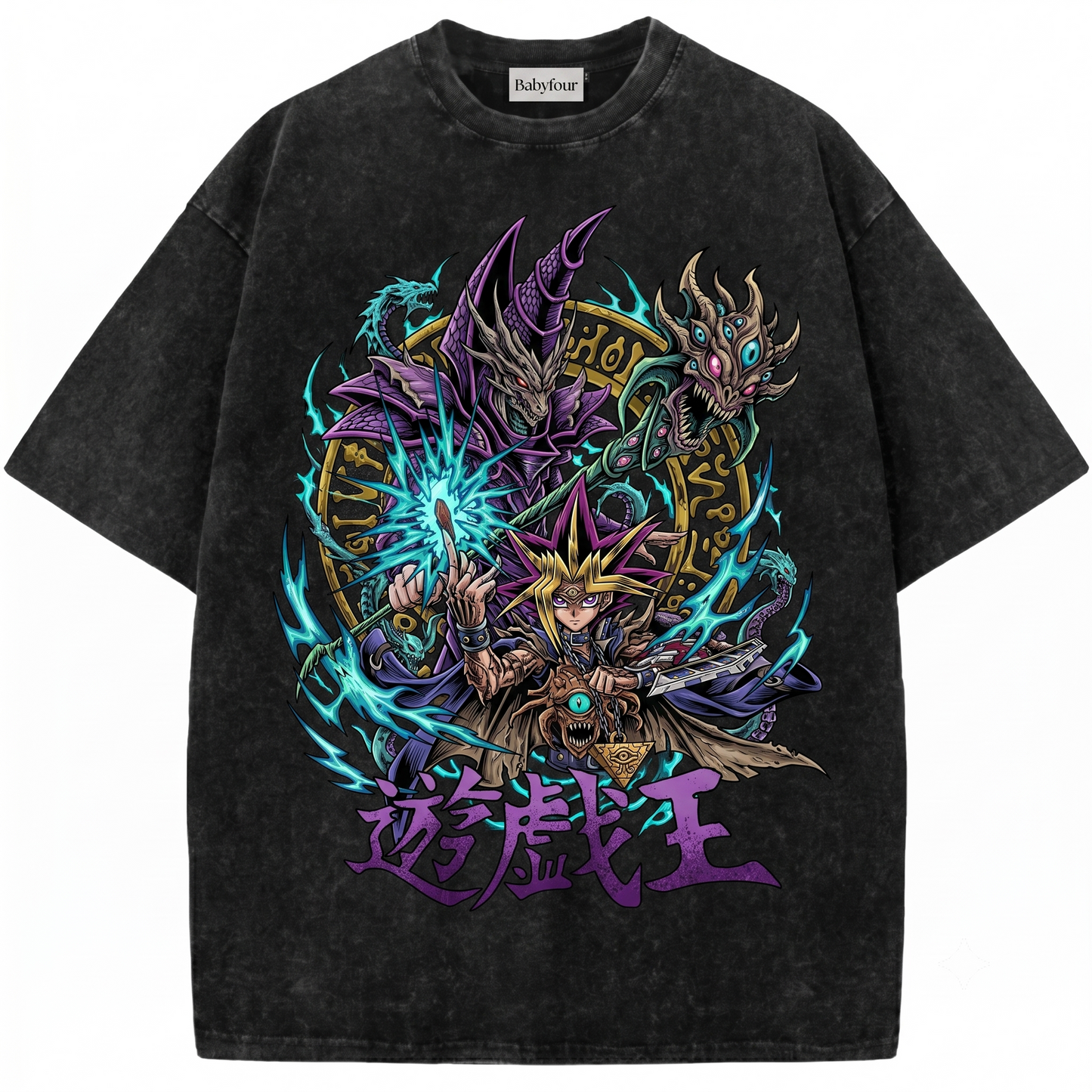 Retro Dark Sorcerer Graphic Tee - 90s Anime Nostalgia Vintage Unisex T-shirt