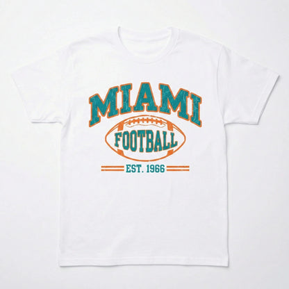 Miami Football Fan Essentials - Aqua & Orange Pride Apparel T-Shirt, Hoodie, Sweatshirt, Tank Top, Long Sleeve - Gameday Gear