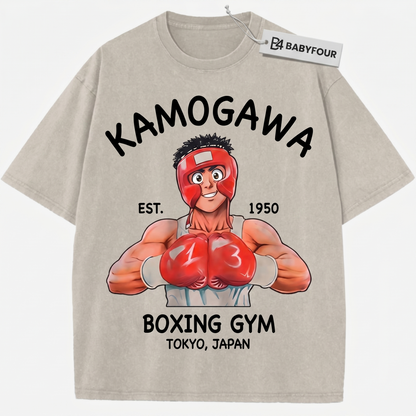 Vintage Anime Boxing Graphic Tee - Unisex Heavyweight T-Shirt