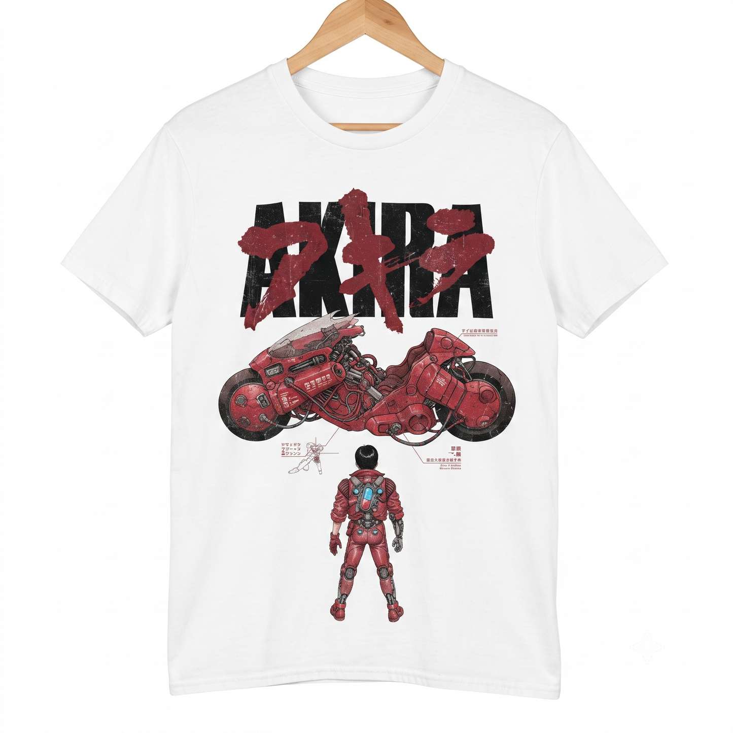 Retro 90s Cyberpunk Biker Aesthetic Graphic Tee, Distressed Manga Inspired Streetwear, Vintage Style Aesthetic Unisex T-shirt