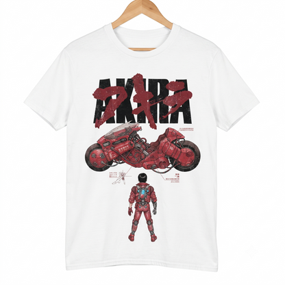 Retro 90s Cyberpunk Biker Aesthetic Graphic Tee, Distressed Manga Inspired Streetwear, Vintage Style Aesthetic Unisex T-shirt