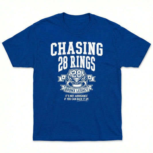 NY Bronx Baseball "Chasing 28 Rings" Legacy Fan Gift - T-Shirt, Hoodie, Sweatshirt, Long Sleeve