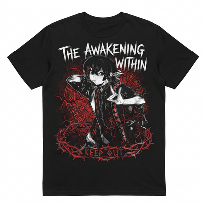 Dark Anime Aesthetic Graphic T-Shirt, Japanese Inspired Streetwear Tee, Unisex Cotton Graphic Top