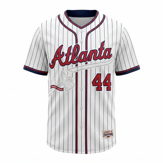 Atlanta Baseball Heritage Unisex Jersey - Classic Braves Blue Red White Custom Apparel