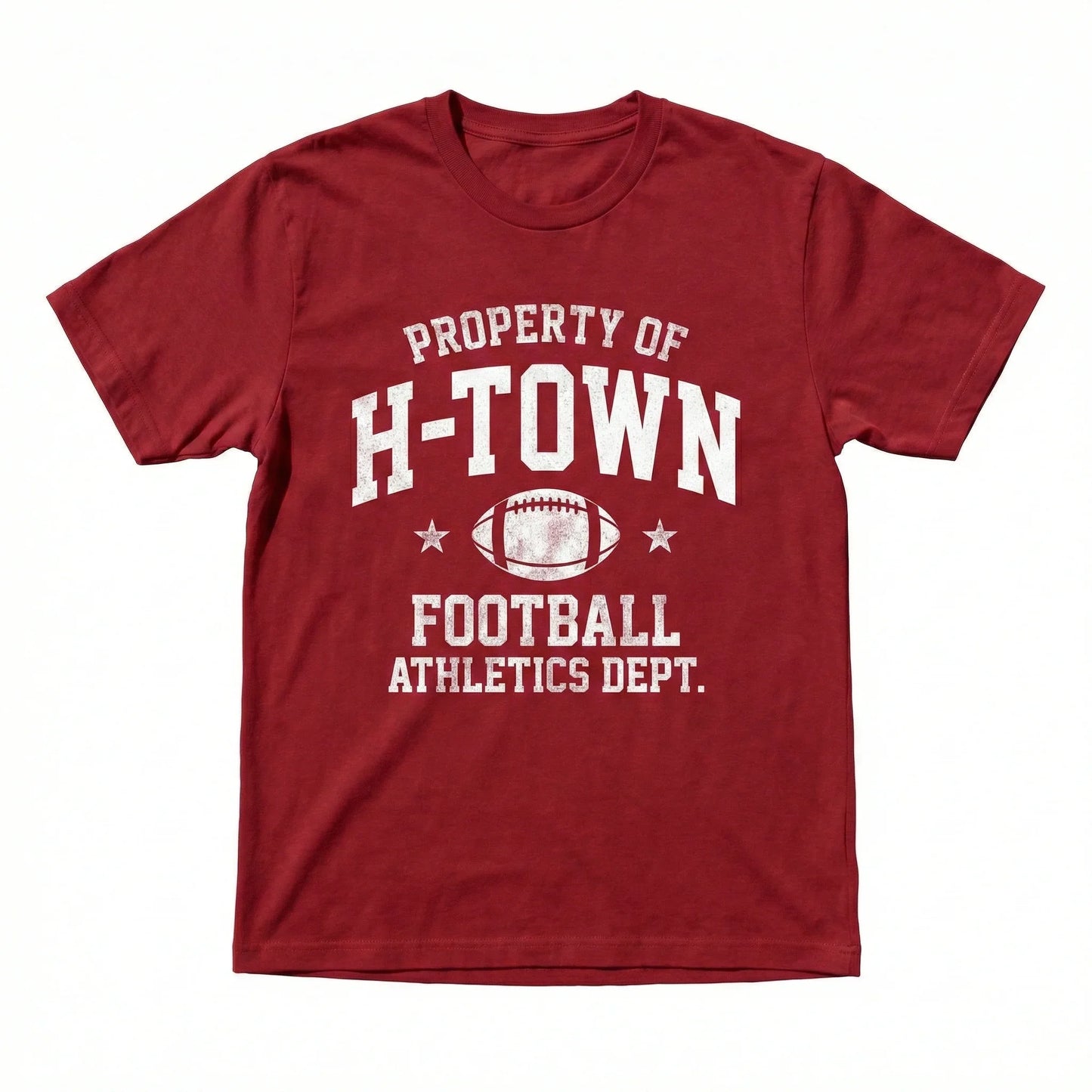 Property of H-Town Football Athletics Dept. Graphic Apparel - Texas Gridiron Sunday Fan Gear