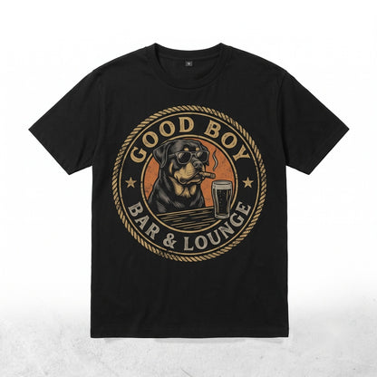 Funny Rottweiler Drinking Beer Meme Dog Mom Dad Lovers Sarcastic Graphic Apparel Gift Unisex TShirt