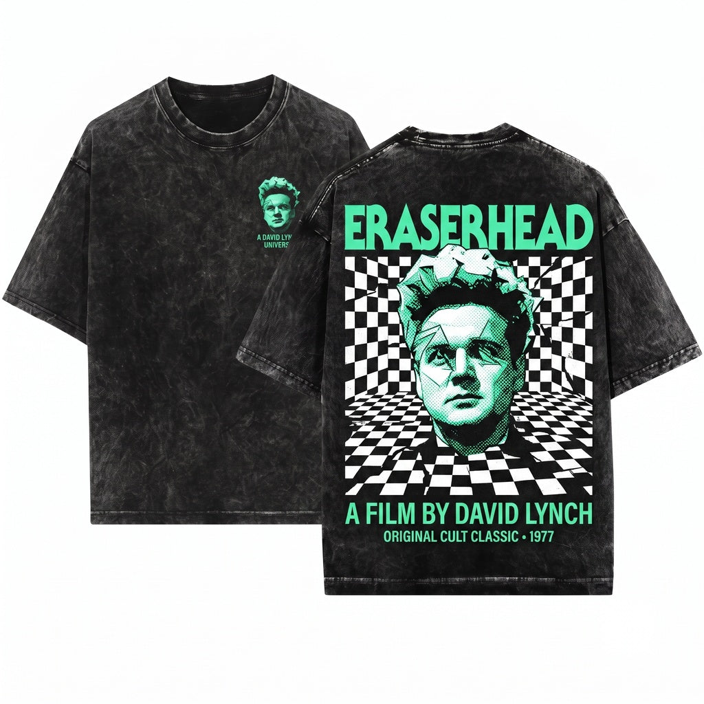 Eraserhead Graphic Vintage Cult Classic David Lynch Film Apparel Unisex Wash T-Shirt