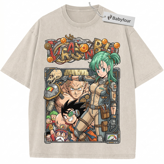 Japanese Animation Manga Character Clothing - Vintage Aesthetic Super Power Martial Arts Top - Unisex Tshirt