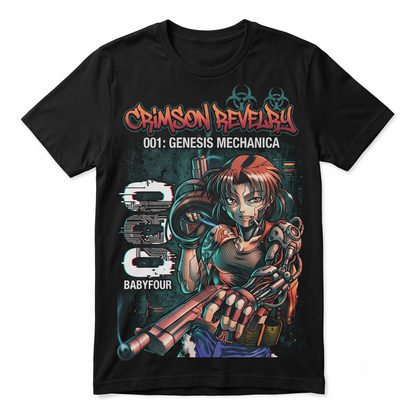 Badass Anime Gunslinger Girl Vintage Graphic Tee - Retro Aesthetic Manga Fan Unisex T-Shirt