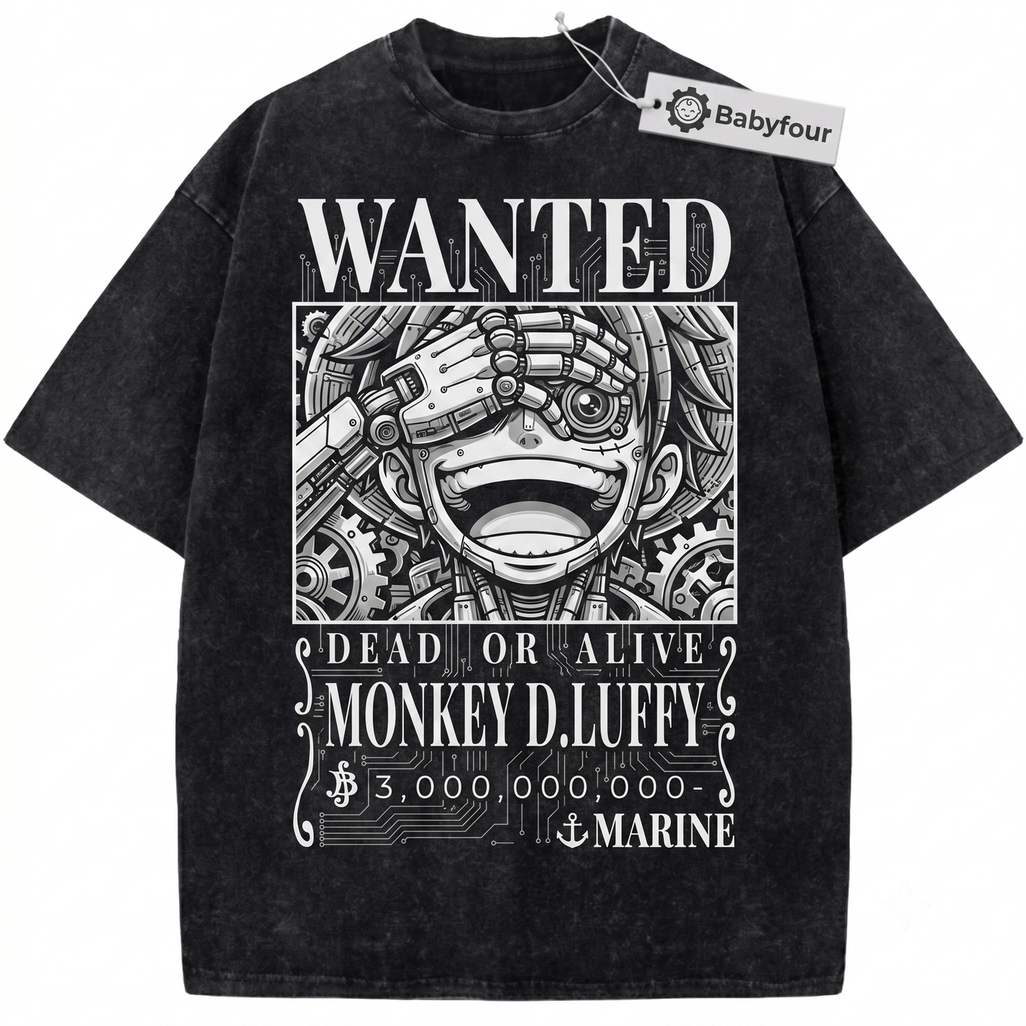 Anime Pirate Captain Straw Hat Vintage Graphic T-Shirt - Retro Manga King of Pirates Unisex T-shirt