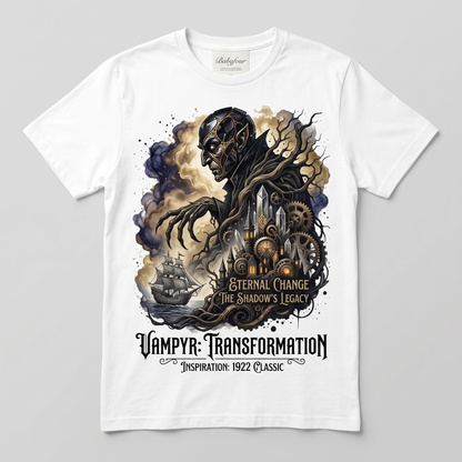 1922 Silent Vampire Movie Graphic Tee - German Expressionism Horror Gothic Film Merch - Vintage Classic Monster Unisex T-Shirt