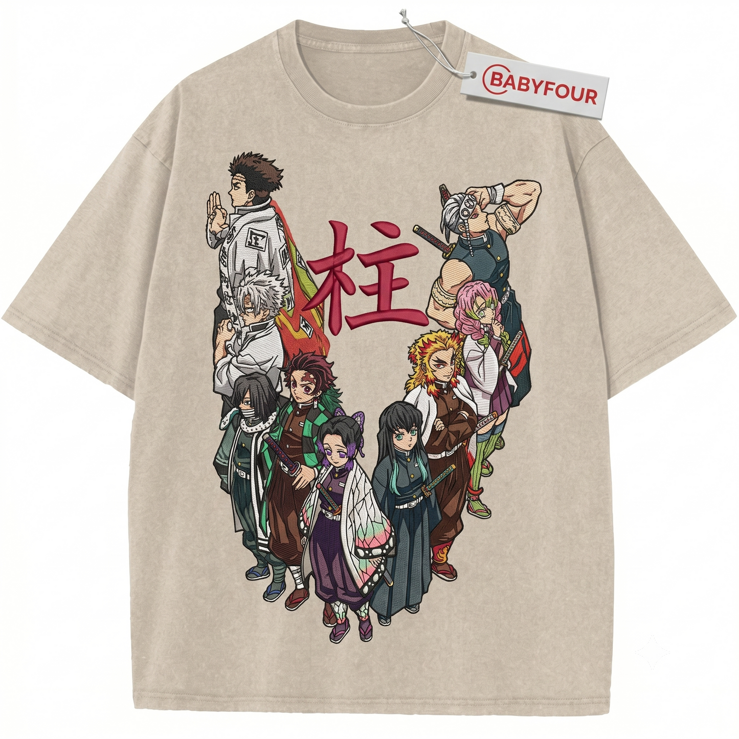 Retro Japanese Monster Slayer Graphic Tee - Vintage Anime Style Unisex T-shirt