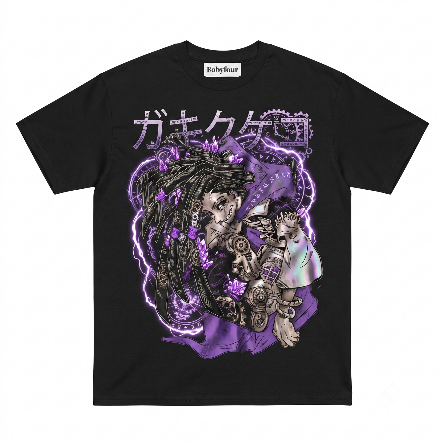 Graphic T-Shirt, Anime Style Streetwear, Cyberpunk Aesthetic Graphic Tee for MenUnisex, Heavyweight Cotton Oversized Shirt