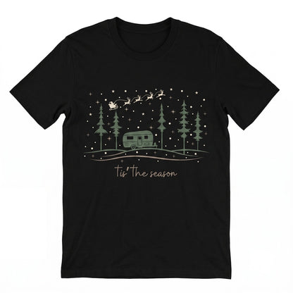 Christmas Camper Holiday Festive Outdoor Graphic Apparel Unisex TShirt