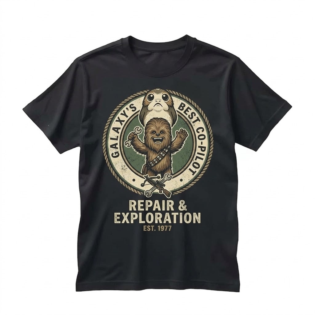 Cute Wookiee Graphic Sweatshirt Sci-Fi Fan Gift Unisex TShirt