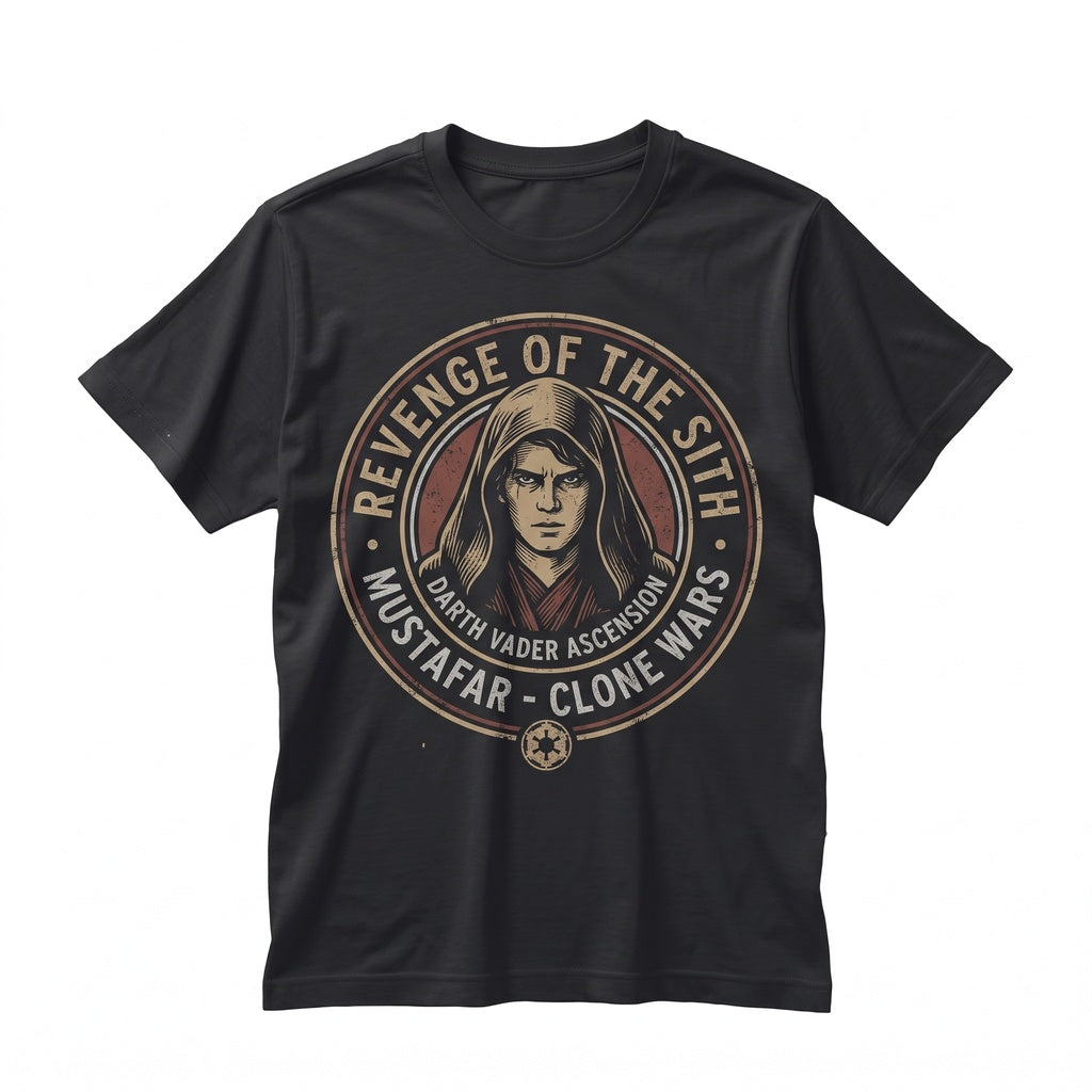 Oversized Anakin Skywalker Revenge of the Sith Sci-Fi Movie Graphic Galaxy Theme Park Vacation Apparel Unisex TShirt
